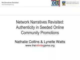 Network Narratives Revisited: Authenticity in Seeded Online Community Promotions