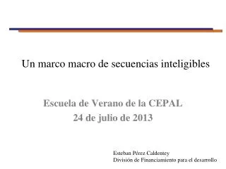un marco macro de secuencias inteligibles