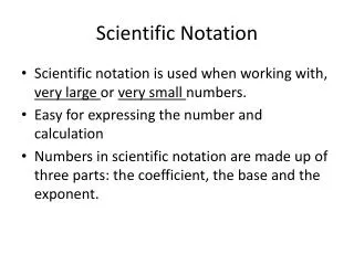 Scientific Notation