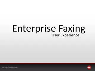 Enterprise Faxing