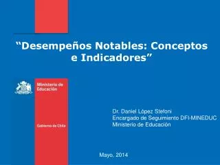 desempe os notables conceptos e indicadores