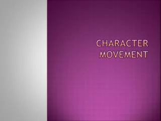 Character Movement