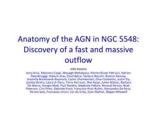 Anatomy of the AGN in NGC 5548: Discovery of a fast and massive outflow
