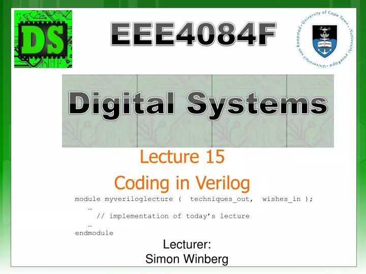 lecture 15 coding in verilog