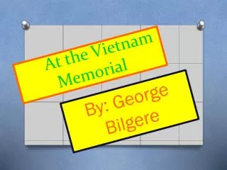 At the Vietnam Memorial