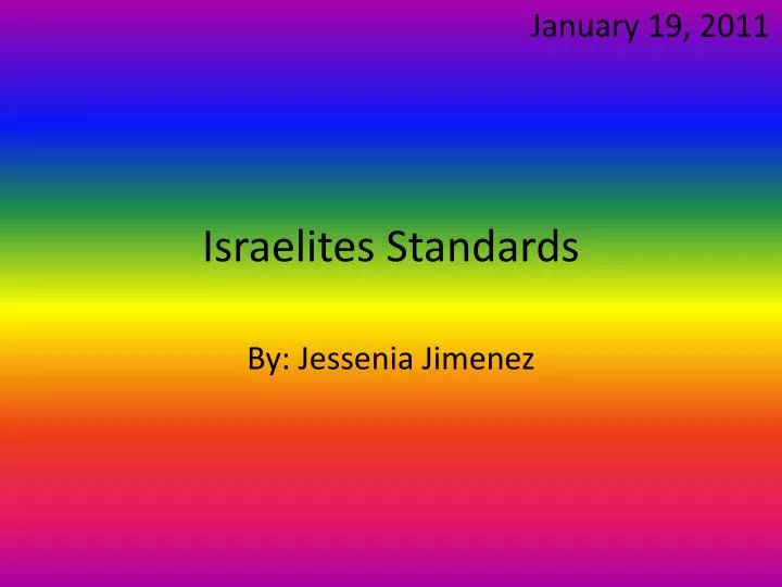 israelites standards