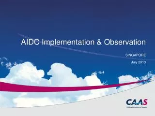 AIDC Implementation &amp; Observation