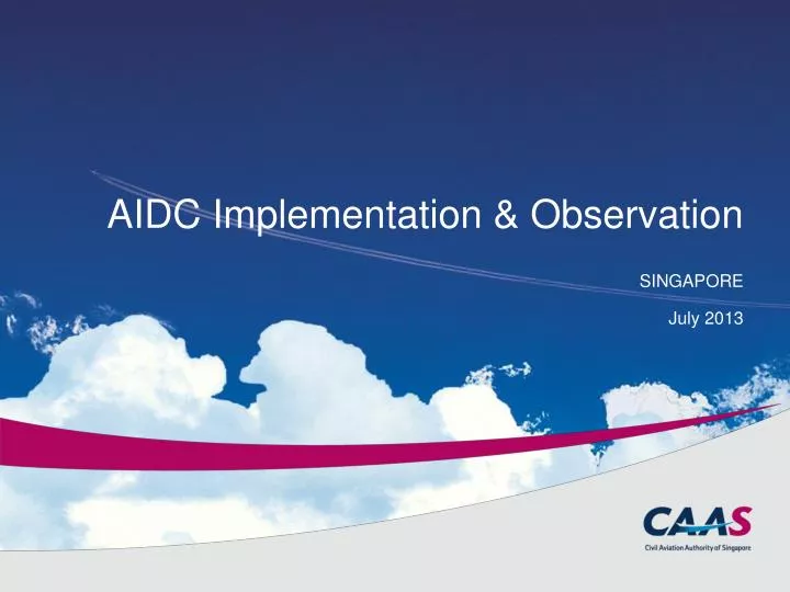 aidc implementation observation