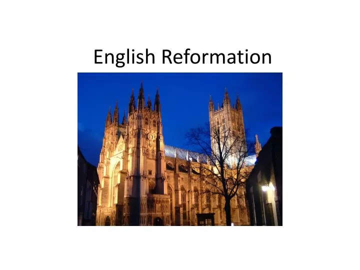 english reformation