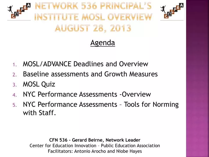 network 536 principal s institute mosl overview august 28 2013