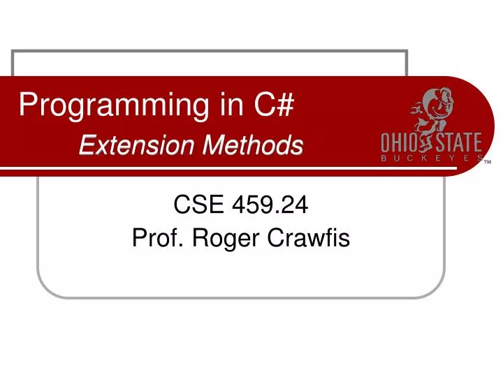 programming in c extension methods