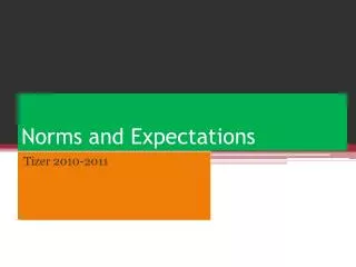 Norms and Expectations