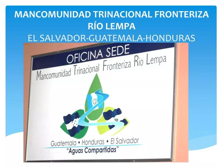 mancomunidad trinacional fronteriza r o lempa el salvador guatemala honduras