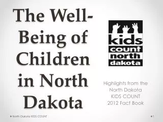 The Well-Being of Children in North Dakota