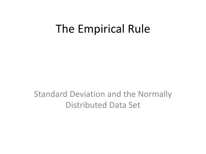 the empirical rule