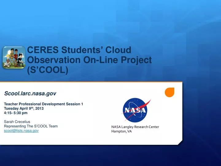 ceres students cloud observation on line project s cool