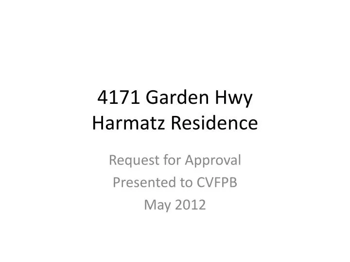 4171 garden hwy harmatz residence