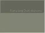 Sampling Distributions - slide 1