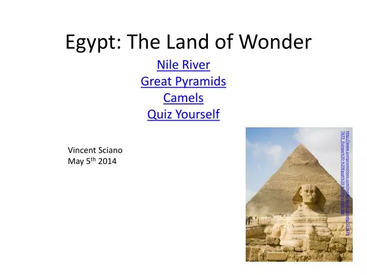 egypt the land of wonder