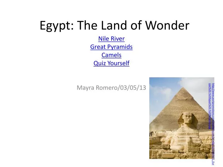 egypt the land of wonder