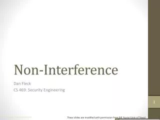 Non-Interference