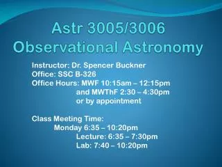 astr 3005 3006 observational astronomy