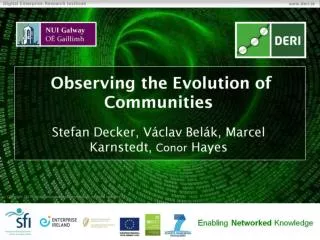 Observing the Evolution of Communities