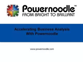 This Powernoodle Solution was developed with the help of Powernoodle Expert: Larry Simon