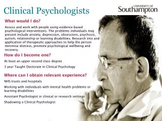 Clinical Psychologists