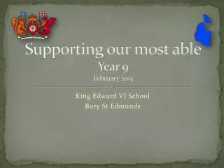 Supporting our most able Year 9 February 2013