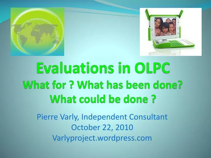 evaluations in olpc what for what has been done what could be done