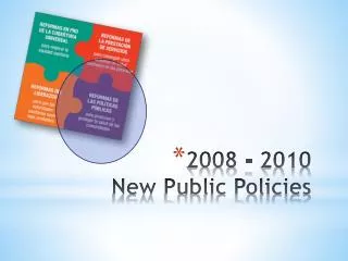 2008 - 2010 New Public Policies