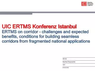 UIC ERTMS Konferenz Istanbul