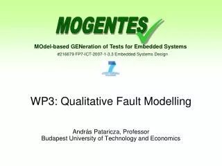 WP3: Qualitative Fault Modelling