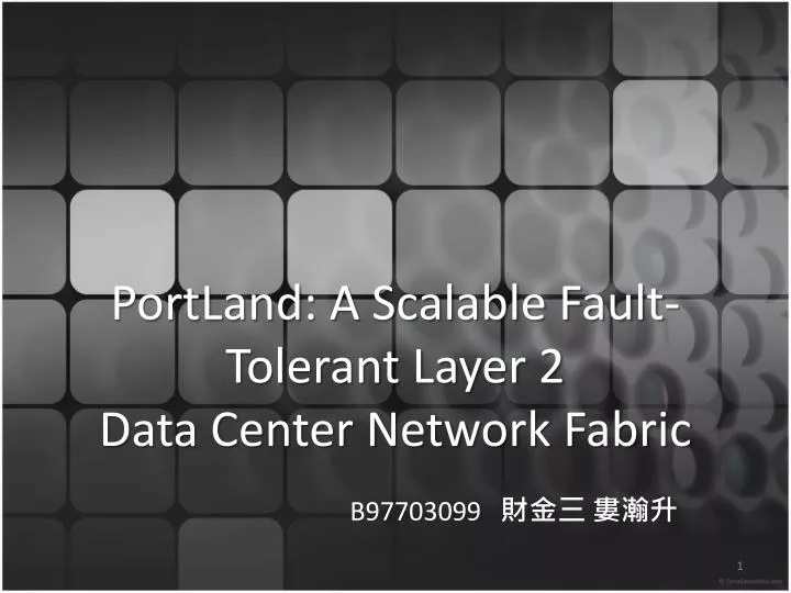 portland a scalable fault tolerant layer 2 data center network fabric