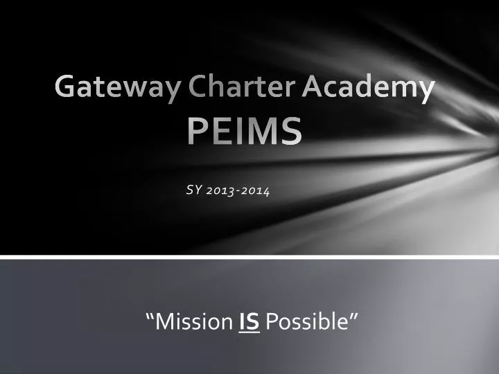 gateway charter academy peims