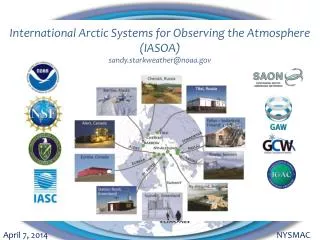International Arctic Systems for Observing the Atmosphere (IASOA) sandy.starkweather@noaa