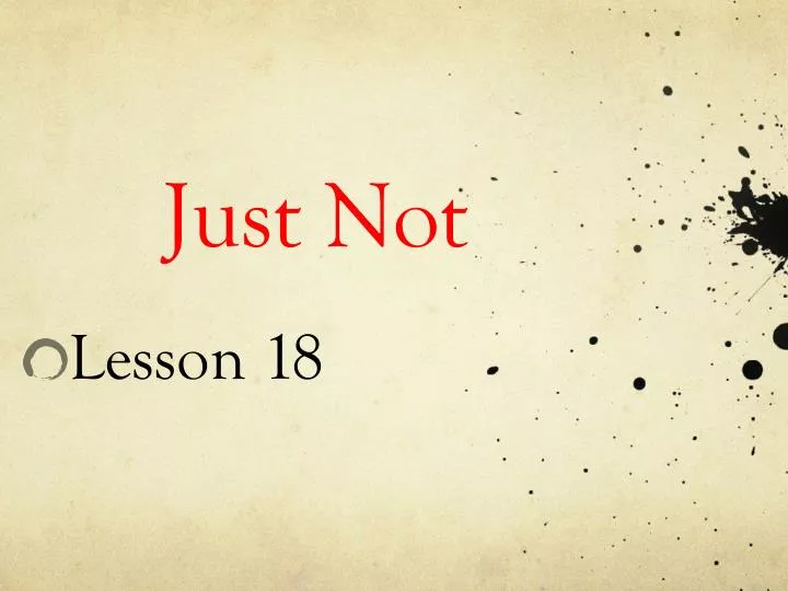 lesson 18