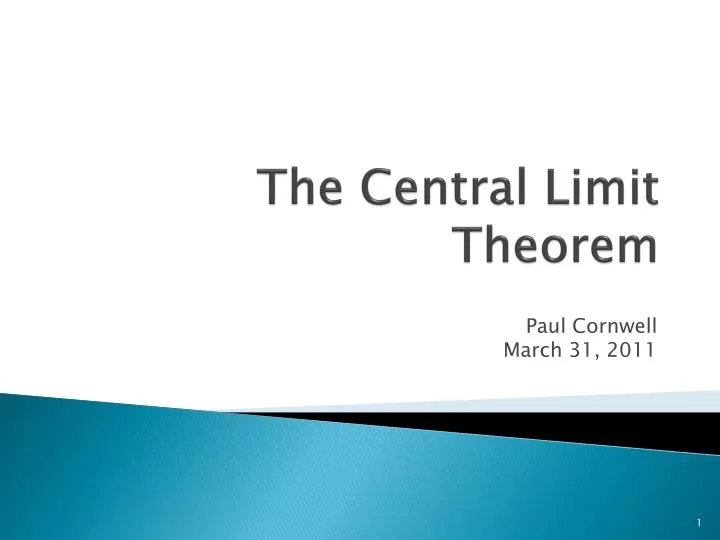 the central limit theorem