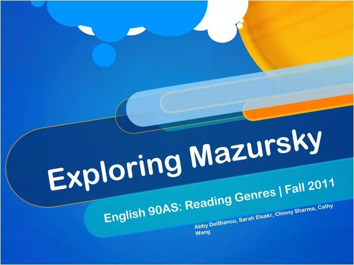 exploring mazursky