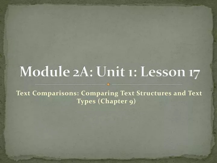 module 2a unit 1 lesson 17