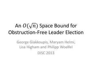 An Space Bound for Obstruction-Free Leader Election
