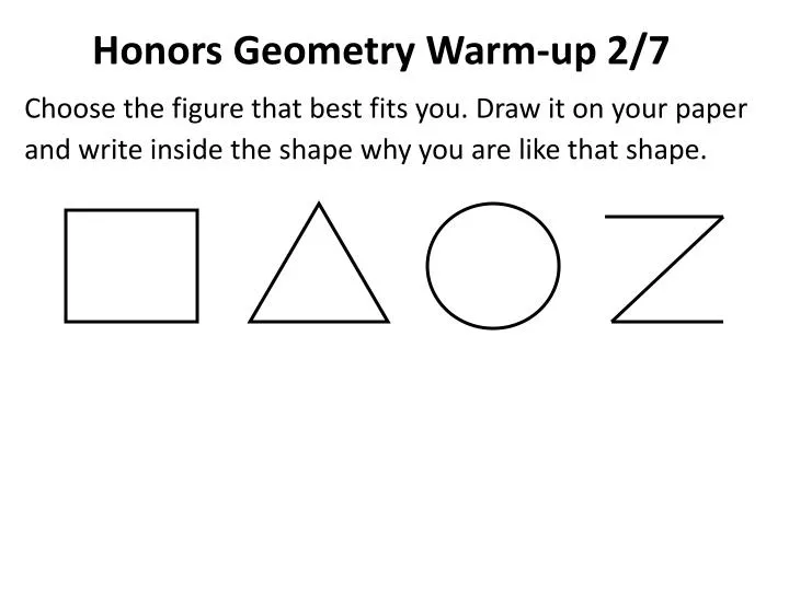 honors geometry warm up 2 7