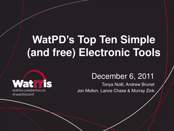 watpd s top ten simple and free electronic tools