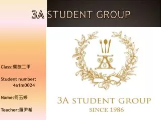 3A STUDENT GROUP