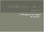 NOMADS Mobile Agent System: Enhancing Mobility and Security - slide 1