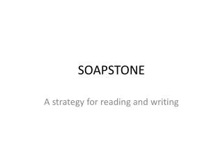 SOAPSTONE