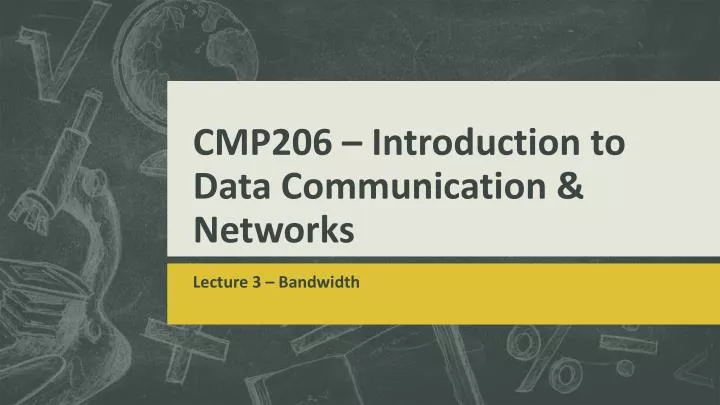 cmp206 introduction to data communication networks