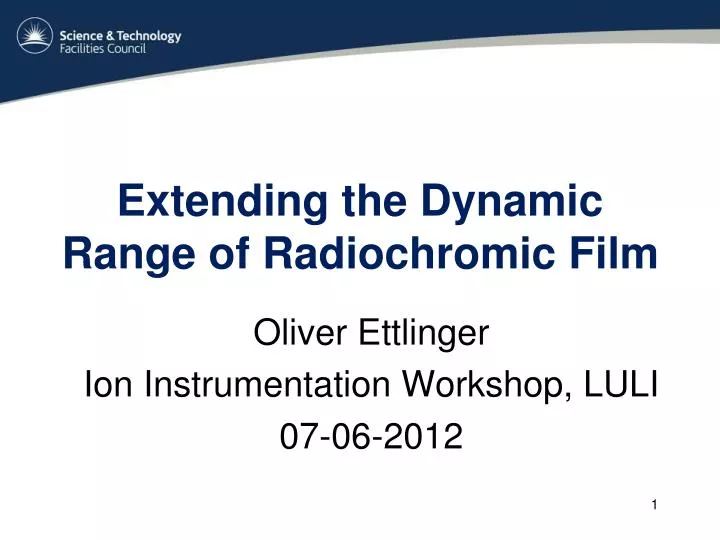 extending the dynamic range of radiochromic film