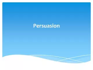 persuasion